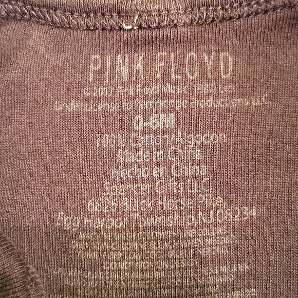 Pink Floyd black short sleeved onesie/bodysuit - Picture 2 of 3